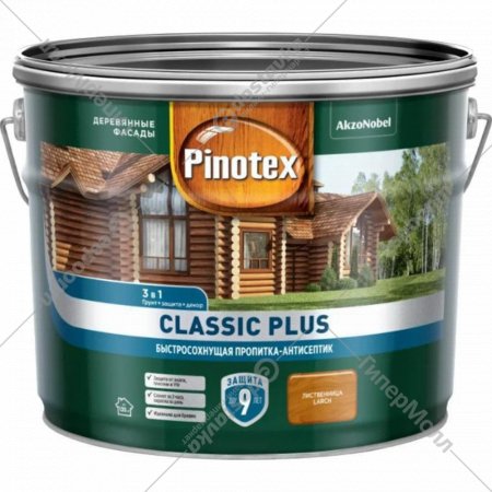 Пропитка для дерева «Pinotex» Classic Plus, лиственница, 5479758, 2.5 л
