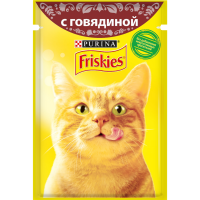 

Корм "FRISKIES"(говядина в подливке) 85г