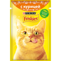 

Корм "FRISKIES"(курица в подливке) 85г