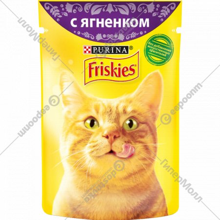 Корм для кошек «Friskies» в подливе с ягненком, 85 г