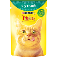 

Корм "FRISKIES" (утка в подливке) 85г