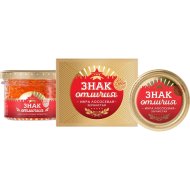 Икра лососевых рыб Знак отличия зернистая, 245 г