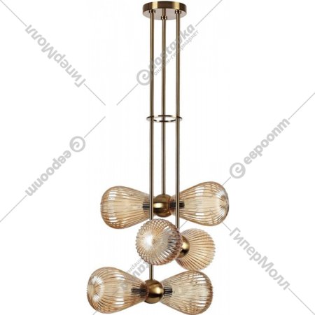 Подвесной светильник «Odeon Light» Elica, Modern ODL_EX23 21, 5402/6, золотой/янтарный