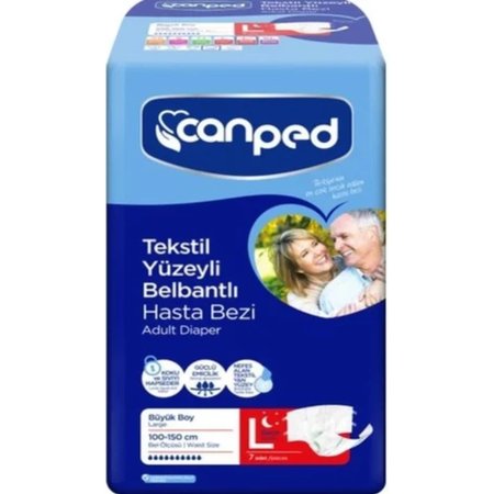 Подгузники для взрослых Canped Night, L, 100-150 см, 7 шт