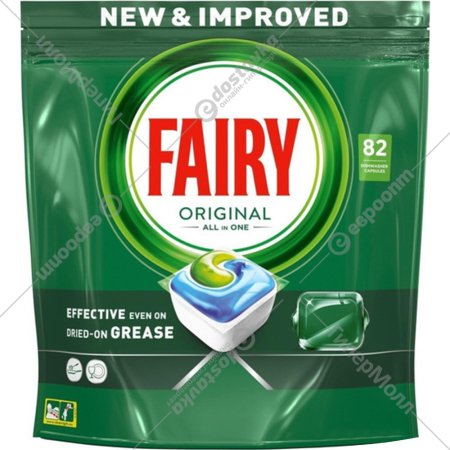 Таблетки для посудомоечных машин «Fairy» Original All in One, 82 шт