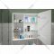 Шкаф с зеркалом для ванной «Континент» Aperio Led 80х80 R
