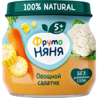 

Пюре "ФРУТОНЯНЯ" (овощн.салат.ст/б) 80г