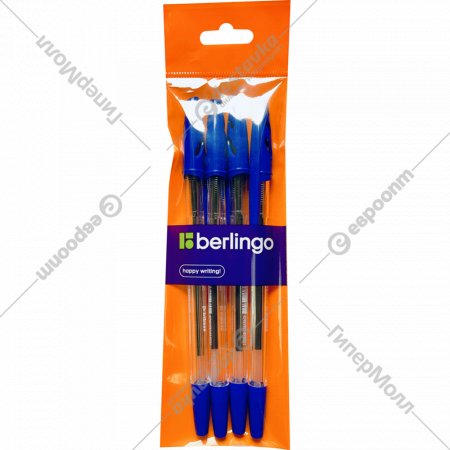 Набор шариковых ручек «Berlingo» CBp_10902_4, синие, 4 шт