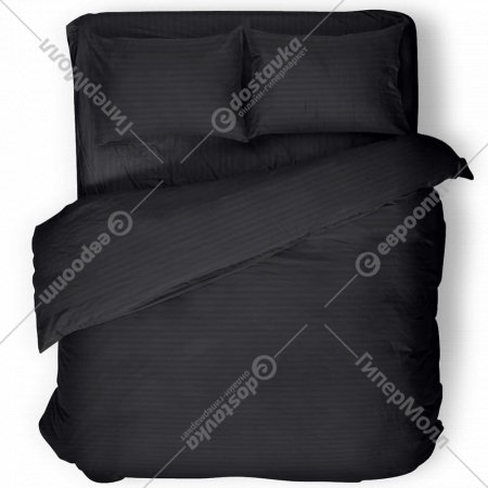 Комплект постельного белья «Samsara» Черный, полуторный, Сат150-10