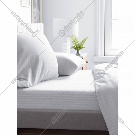 Комплект постельного белья «Samsara» Белый, двуспальный, Сат200-1