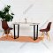 Основание для стола «Millwood» U-образные 620, металлокаркас черный, 32х62х71.9 см