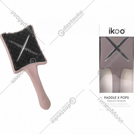 Расческа «Ikoo» Paddle X pops metallic prismatic primrose