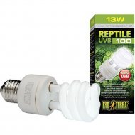 Лампа для террариума «Exo Terra» Reptile UVB100 former UVB5.0 Compact, 25 W PT2187, H221870