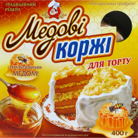 

Коржи "МЕДОВЫЕ" (для торта) 400г