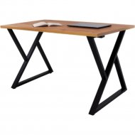 Обеденный стол «Millwood» Дели 18 мм, ЛДСП дуб золотой крафт/металлокаркас черный, 100х70х73 см
