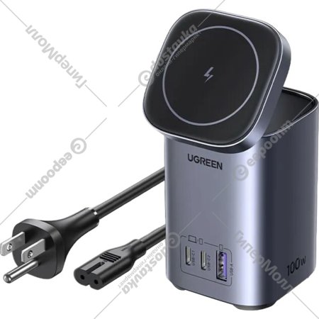 Зарядная станция «Ugreen» CD342-15076, 15076, space grey