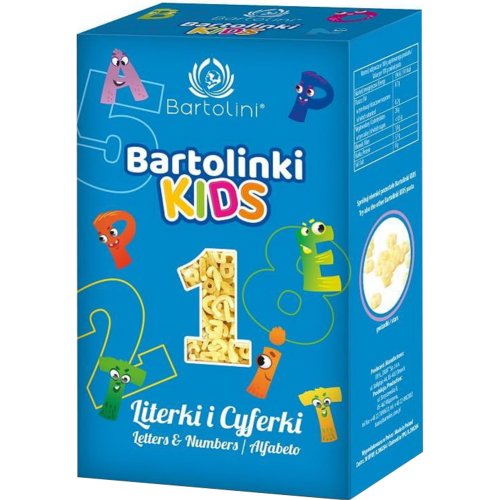 Паста «Bartolini» для детей буквы и цифры, 250 г