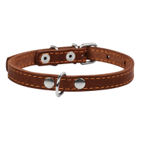 

Ошейник одинарный "COLLAR" (коричневый)