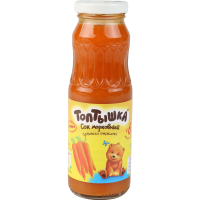 

Сок "ТОПТЫШКА"(морковный,прям.отж.)0.25л