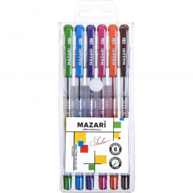 Набор ша­ри­ко­вых ручек «Mazari» Smart Ink, Sailor, М-5700-6, 6 цветов