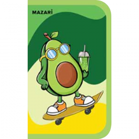 Пенал «Mazari» Avocado, 19х11.5х3 см, M-16417