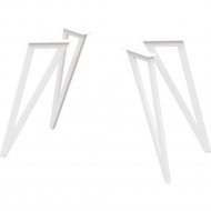 Основание для стола «Millwood» Женева 2, металлокаркас белый, 83.1х7х71.7 см
