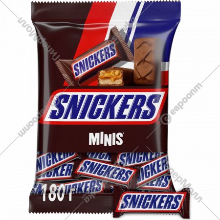 Конфеты глазированные «Snickers» minis, 180 г