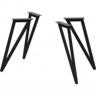 Основание для стола «Millwood» Женева 2, металлокаркас черный, 83.1х7х71.7 см