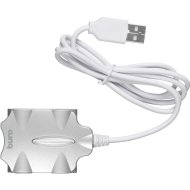 USB-хаб «Buro» BU-HUB4-0.5-U2.0-Candy, 4 порта, серебристый