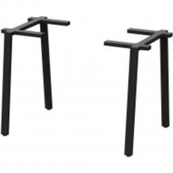 Основание для стола «Millwood» Л-образные 680, металлокаркас черный, 32х68х71.9 см