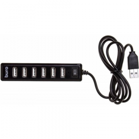 USB-хаб «Buro» BU-HUB7-1.0-U2.0, 7 портов, черный