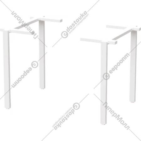 Основание для стола «Millwood» П-образные 680, металлокаркас белый, 32х68х71.9 см
