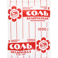 

Соль "БЕЛОРУССКАЯ" (йодир.пак) 1кг