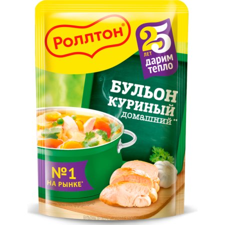 Бульон-приправа куриный Роллтон Домашний, 90 г