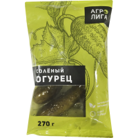 

Огурец соленый 270 гр (ПЭТ пакет)