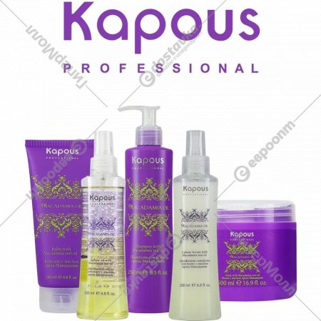 Бальзам для волос «Kapous» 2791, с маслом ореха макадамии, 750 мл