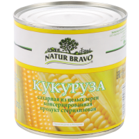 

Кукуруза конс."NATUR BRAVO"(ж/б)425мл