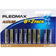 Батарейка «Pleomax» LR03 BL, 8+2 шт