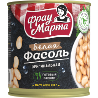

Фасоль "БЕЛАЯ ОРИГ ФРАУ МАРТА" 310 гр