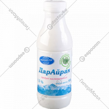 Напиток кисломолочный «Молочный мир» ДарАйран, укроп, 1.5%, 500 г