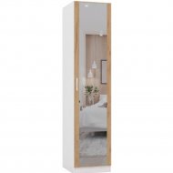 Шкаф «ИнтерМебель» МР-01, 420, 1 зеркало, белый/дуб крафт золотой