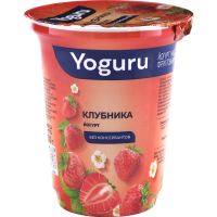 

Йогурт"YOGURU"(клубника,1.5%,ст.) 310г