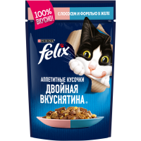 

Корм "ФЕЛИКС"дв.вкусн.лосось+форель 85г