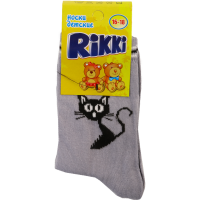 

Носки дет."RIKKI"(Серый/кот) 16-18