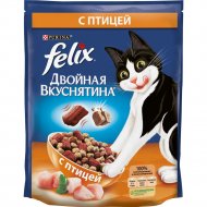 Сухой корм для кошек «Felix» двойная вкуснятина с птицей, 750 г