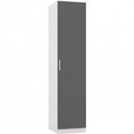 Шкаф «ИнтерМебель» МР-02, 600, белый/графит серый