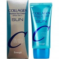Крем для лица солнцезащитный «Enough» Collagen Moisture, SPF50+P, 50 г