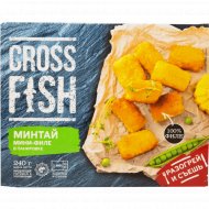Мини-филе минтая «Crossfish» замороженное, 240 г