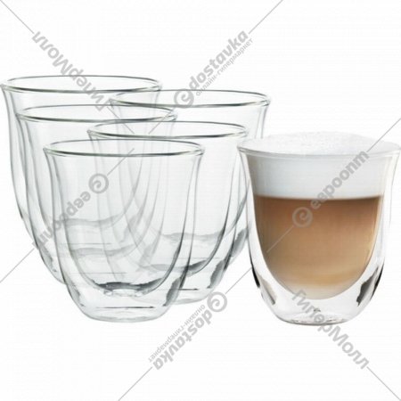 Набор стаканов «DeLonghi» DLSC301, 190 мл, 6 шт