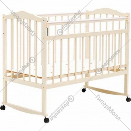 Кроватка для младенцев «Bambini» М.01.10.09, слоновая кость